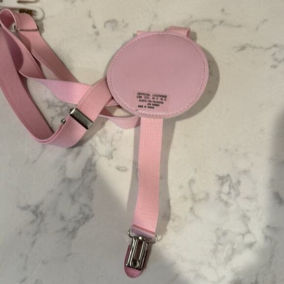 NEW KIDS ON THE BLOCK VINTAGE SUSPENDERS dead stock pink toddler - Picture 7 of 8